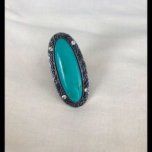 Turquoise costume ring
